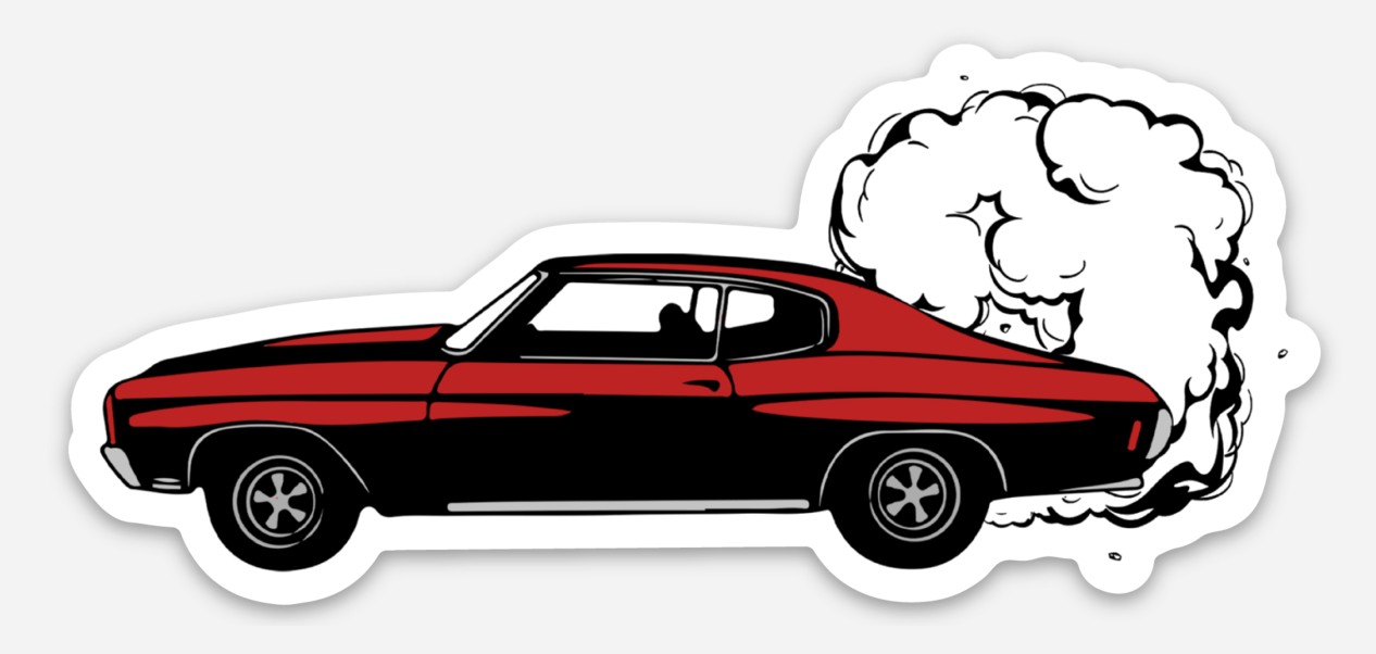 Burnout Sticker